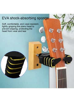 Thoraya Guitar Wall Hook Guitar Wall Mount Hanger Hook Guitar Hanger Wooden Holder Hanger Multifunction Hanger for All Size Acoustic Electric Bass Guitars  - Image 2