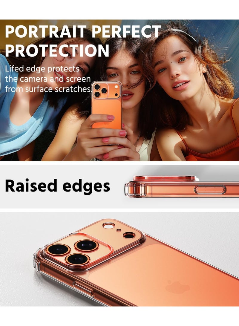 iPhone 17 Pro Clear Case Soft Flexible Silicone TPU Shockproof Transparent Back Cover with Bumper Protection for iPhone 17 Pro - Image 3