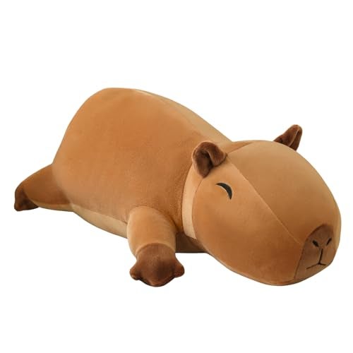 SQEQE Weighted Capybara Plush Weighted Capybara Stuffed Animal Cute Plushies Soft Pillow Toy Gift for Kids Adults 236 Inch 31 Lbs - Image 1