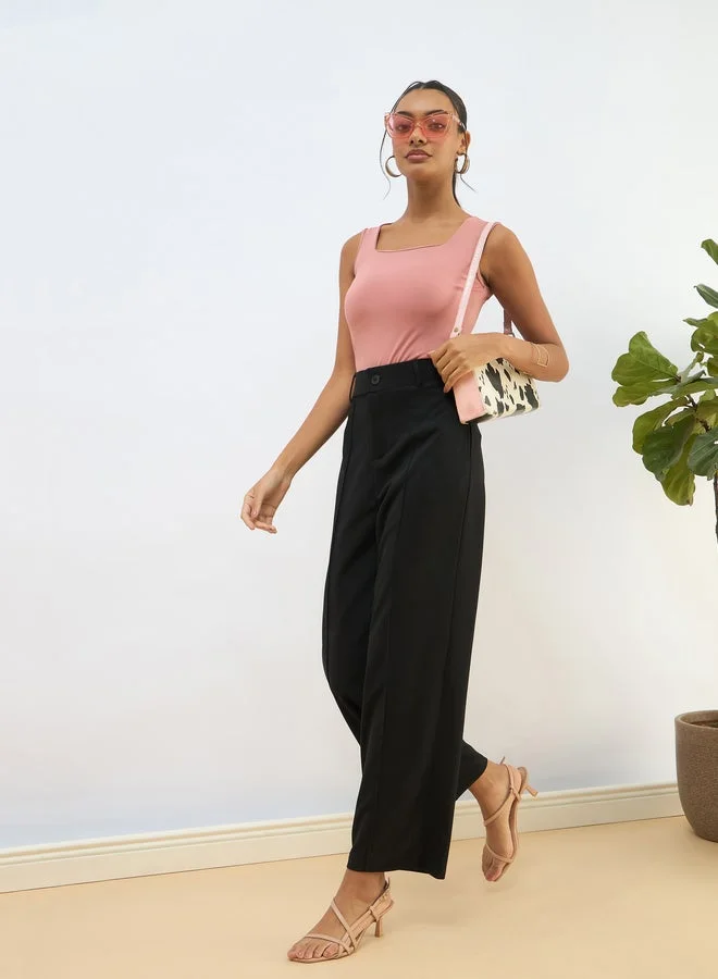 SASSAFRAS SASSAFRAS Women Pink Sleeveless Bodysuit