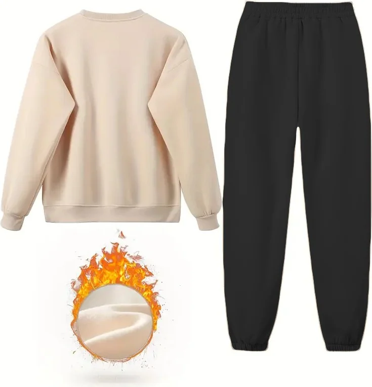 دوغ فش Tracksuit Oversize Avesome Printed Tracksuit Beige