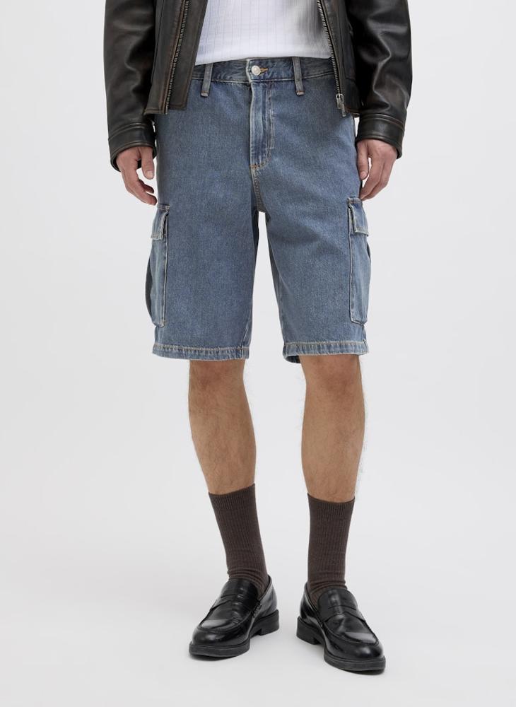 جاك اند جونز شورت جينز أساسي بقصة عادية - Image 1