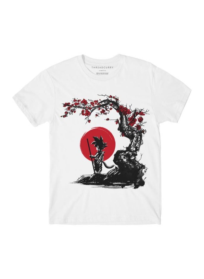 THREADCURRY THREADCURRY Anime Manga Fun Comic Cotton Graphic Printed Tshirt for Boys - Image 1