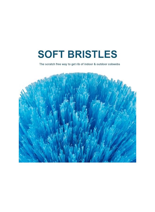 promass Cobweb Duster Replacement Head, Duster with Extension Pole, Outdoor Spider Web Remover, Spiderweb Cleaning Brush, Screw on Cobweb Duster Replacement Head for Pole - Image 3