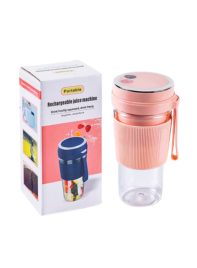 Flash Hawk Electric Blender And Portable Juicer Cup 400 ml 50 W ZS-002 Pink/Clear - Image 2