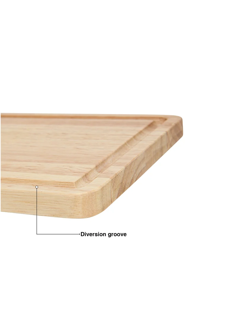 Fissman  Cutting Board Rubber 30cm Wood with Juice Groove  | Best Price UAE
