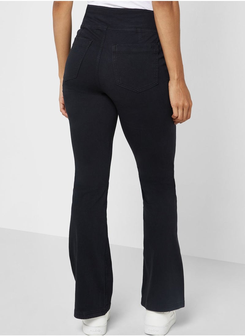 American Eagle - High Waist Straight Fit  Flared Jeans - Image 1