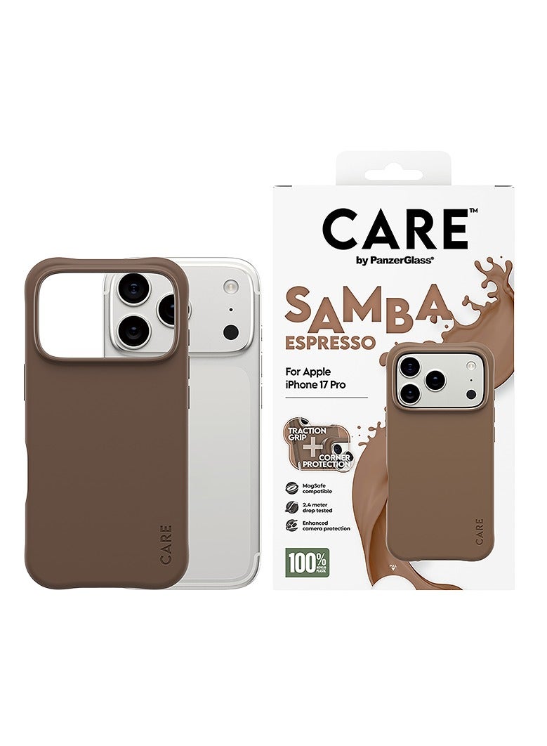 PanzerGlass CARE Fashionable Case Samba with MagSafe iPhone 17 Pro - Espresso - Image 1