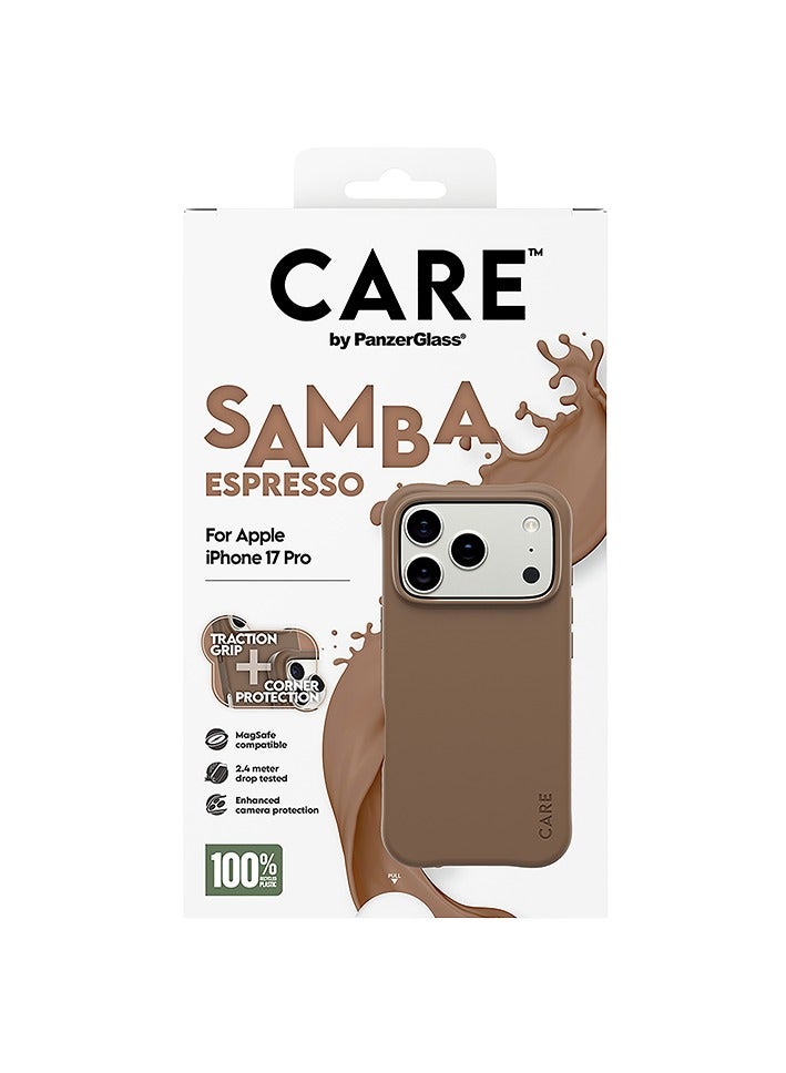 PanzerGlass CARE Fashionable Case Samba with MagSafe iPhone 17 Pro - Espresso - Image 3