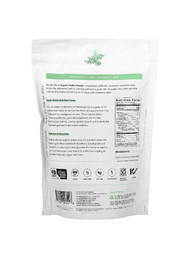 Sprout Living Sprout Living, Organic Prebiotic Inulin, Superfood Powder, 1 lb (454 g)  - Image 2