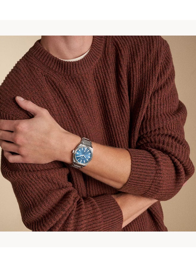 FOSSIL Men Everett Three-Hand Date Stainless Steel Watch FS6054 - 42mm - Image 4