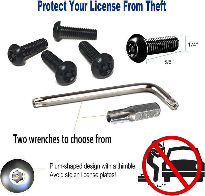 Aootf Anti Theft License Plate Screws - Image 3