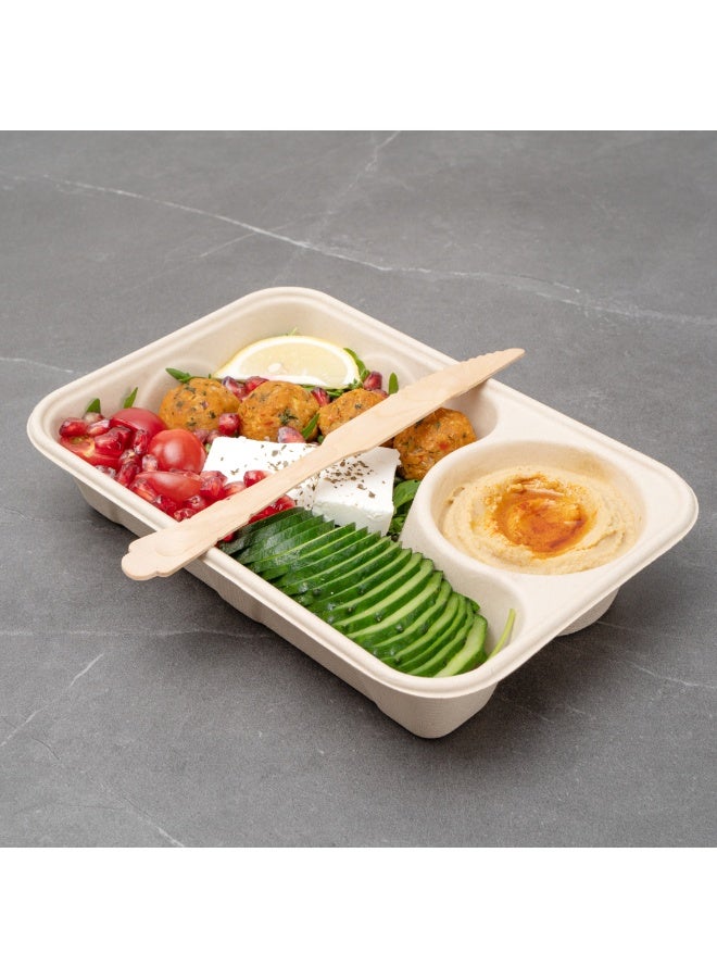 Restaurantware سكاكين خشبية قابلة للتصرف بطول 7.9 بوصة، 500 سكين صديقة للبيئة - طراز باروك، سكاكين متينة، خشب طبيعي، خالية من الشظايا، أدوات مائدة للحفلات أو تقديم الطعام - Image 4