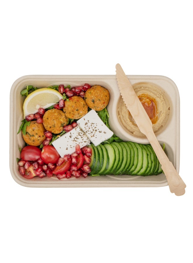 Restaurantware سكاكين خشبية قابلة للتصرف بطول 7.9 بوصة، 500 سكين صديقة للبيئة - طراز باروك، سكاكين متينة، خشب طبيعي، خالية من الشظايا، أدوات مائدة للحفلات أو تقديم الطعام - Image 2