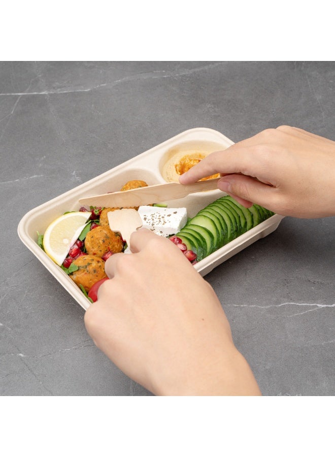 Restaurantware سكاكين خشبية قابلة للتصرف بطول 7.9 بوصة، 500 سكين صديقة للبيئة - طراز باروك، سكاكين متينة، خشب طبيعي، خالية من الشظايا، أدوات مائدة للحفلات أو تقديم الطعام - Image 5