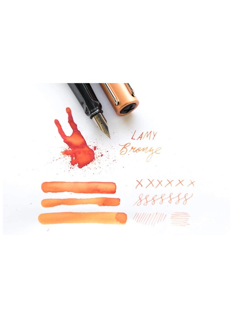 LAMY 5-Piece Fountain Ink Pen Cartridge Bronze  - Image 2
