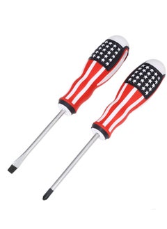 LAWAZIM American Flag Screwdriver Set 2 Pieces|perfect for multi-uses | Screwdriver Set | Flag Screwdriver | American flag tool  - Image 1
