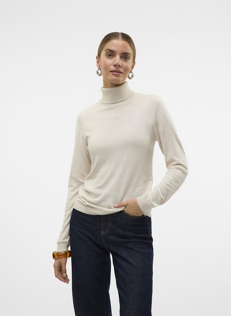 VERO MODA Vmiris Ls Rollneck Pullover Ga Noos - Image 1