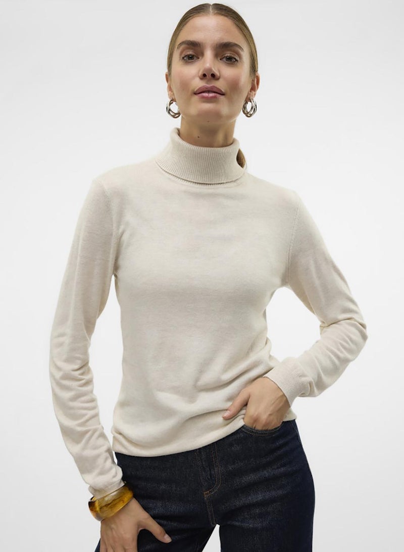VERO MODA Vmiris Ls Rollneck Pullover Ga Noos - Image 2