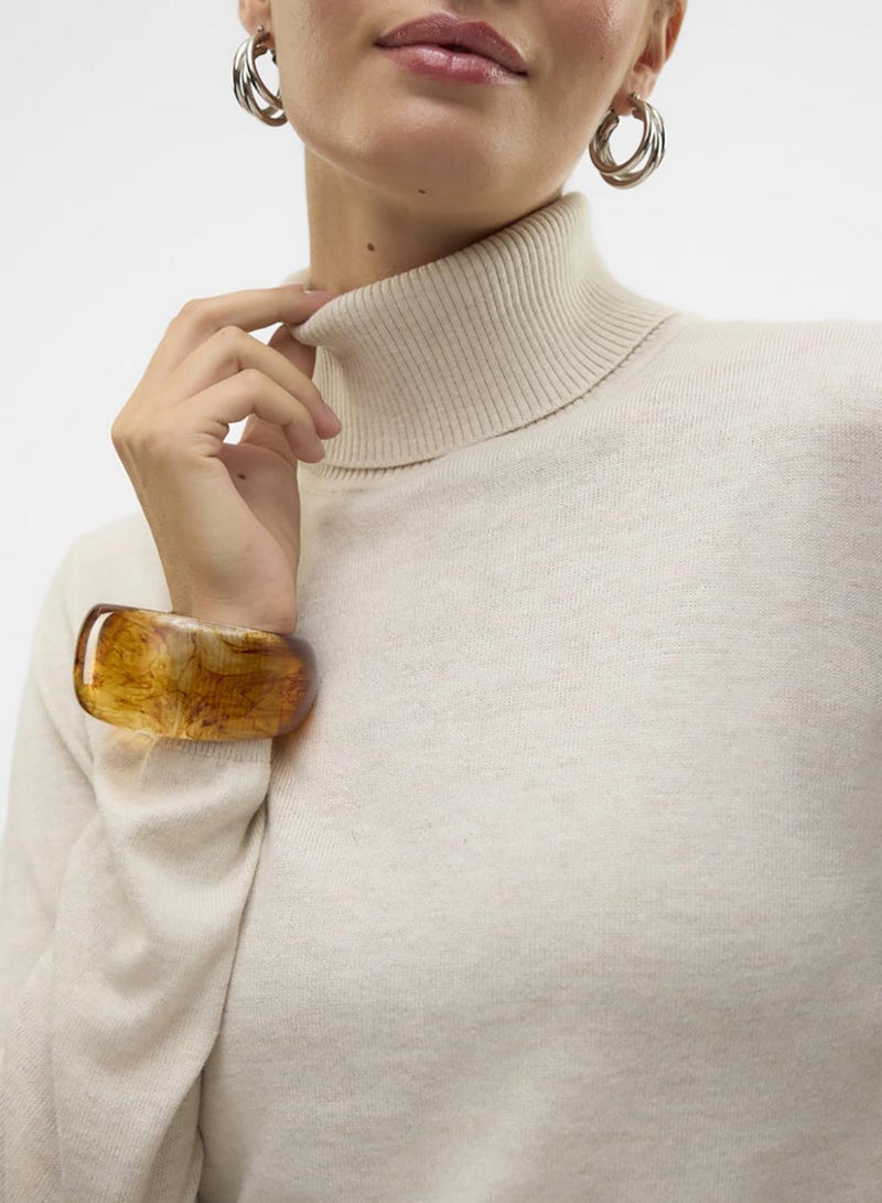 VERO MODA Vmiris Ls Rollneck Pullover Ga Noos - Image 3