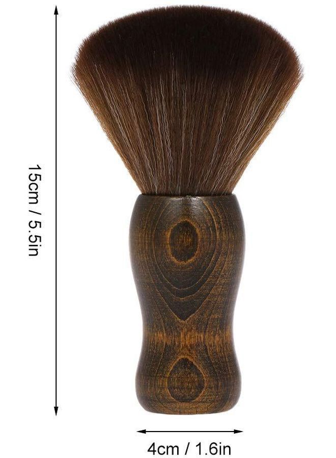 NIBEMINENT Soft Barber Neck Face Duster Brush Brown - Image 5