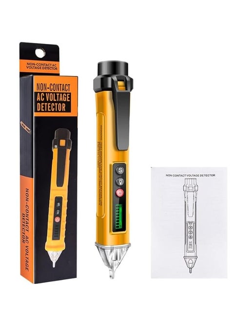 AC 12V -1000V Multifunctional Voltage Detector Test Pen Neutral/Live Wire Electrical Tester with Sound & LED Alarm voltage tester pen with flashlight