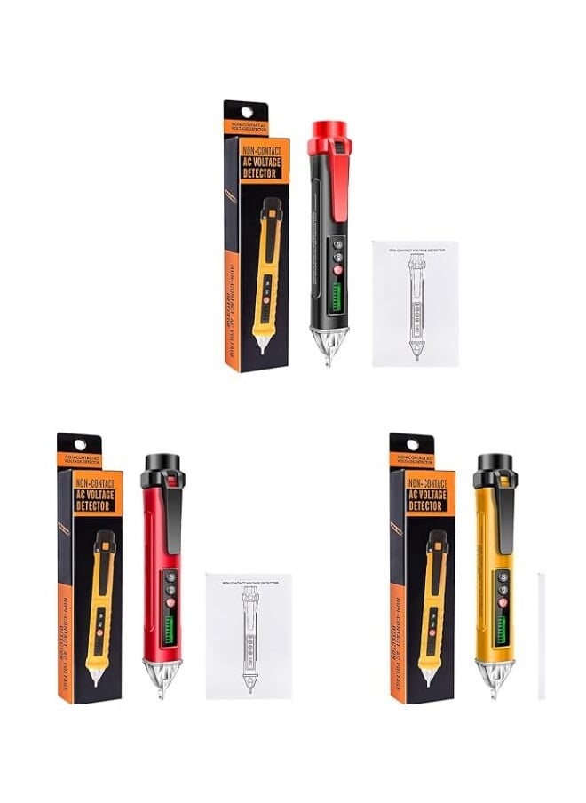 AC 12V -1000V Multifunctional Voltage Detector Test Pen Neutral/Live Wire Electrical Tester with Sound & LED Alarm voltage tester pen with flashlight
