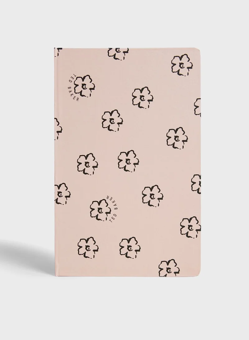 Ted Baker A5 Notrel Magnolia Flower Notebook