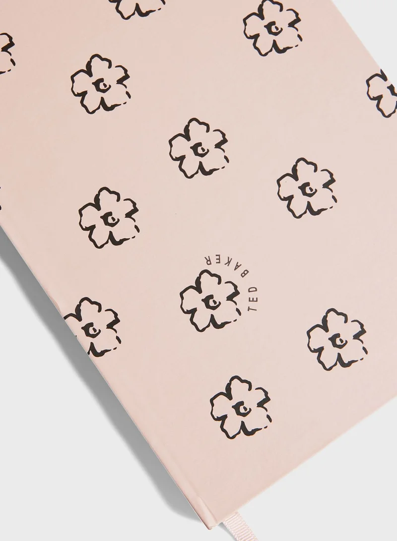Ted Baker A5 Notrel Magnolia Flower Notebook
