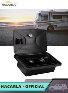 HACARLA RV Shower Kit RV Weatherproof Exterior Shower Box Kit with Lock RV Camper Shower Faucet Outdoor Washing Kit for Camping Rv Motorhome Trailer Boat and Yacht RV Spare Parts  - Image 2
