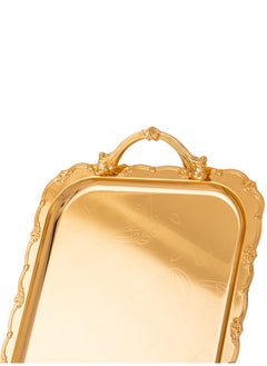 Dania A set of heavy metal trays in three different sizes with modern designs and engravings  - Image 3