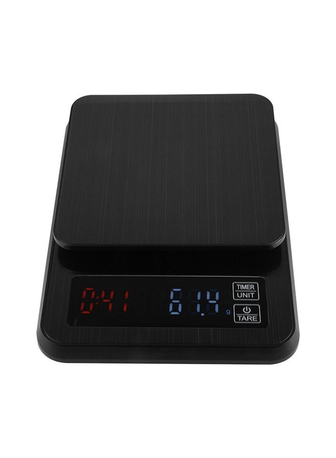 NIBEMINENT Electronic Digital Weighing Scale Black 18centimeter - Image 1