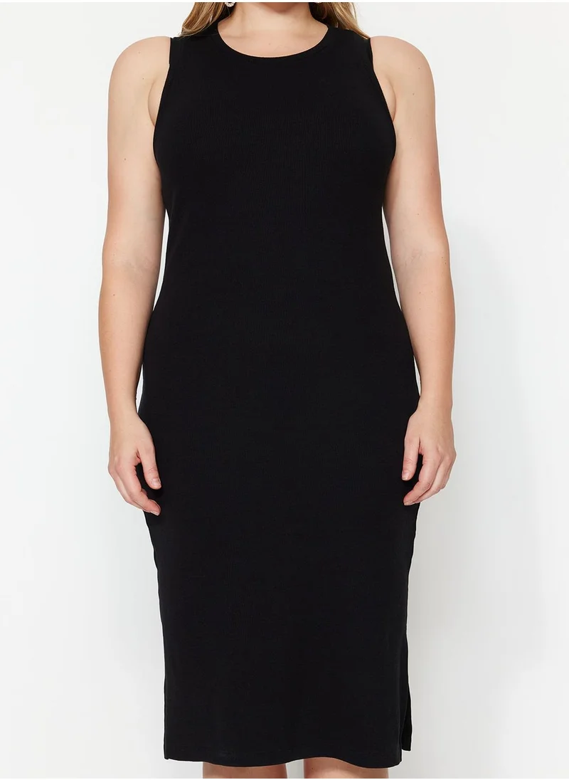 Trendyol Curve Side Slit Knitted Dress