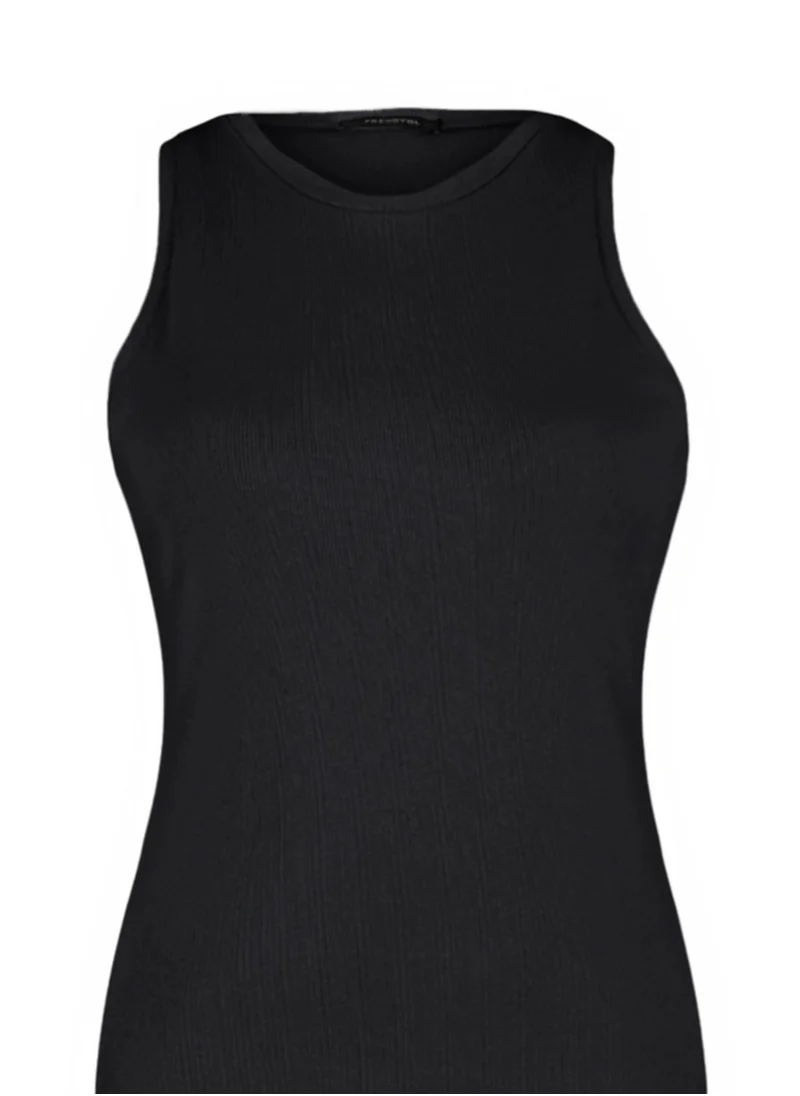 Trendyol Curve Side Slit Knitted Dress