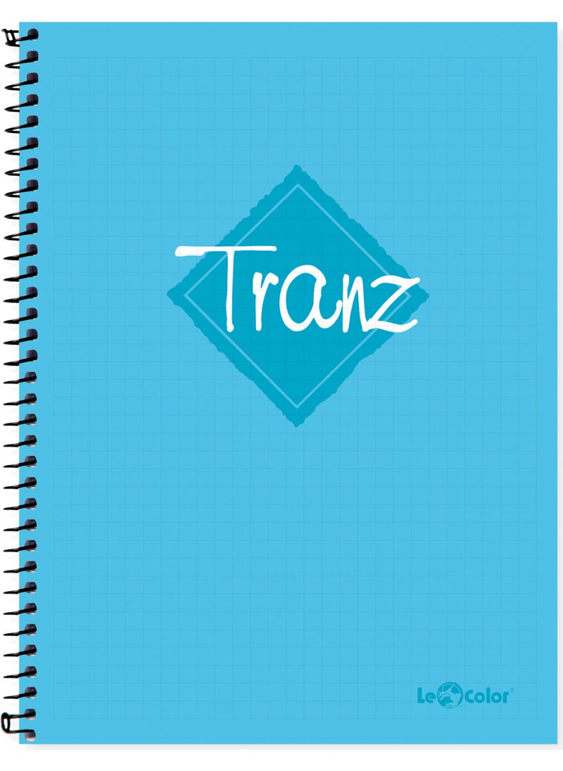 Le Color - A5 Notebook Square 200 Pages Turquoise Tranz - Image 1