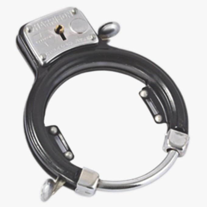 Harrison Cycle Fitting Lock with 2 Key/Powder Coated Black / 7 Lever Security, Durable, Along with Fitting Manual Cycle Frame Lock (0172-BLACK) - Image 1