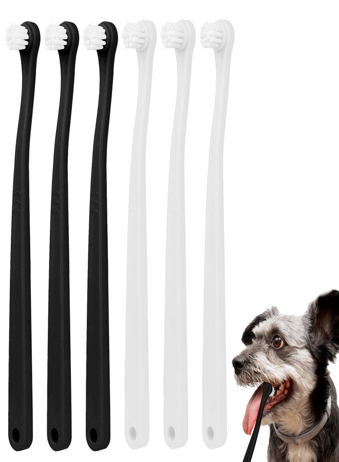 salbsever 6Pcs Small Dog & Cat Toothbrush Kit - Soft Mini Brushes, Travel Portable, Deep Clean for Puppy, Kitten & Small Dog - Image 1
