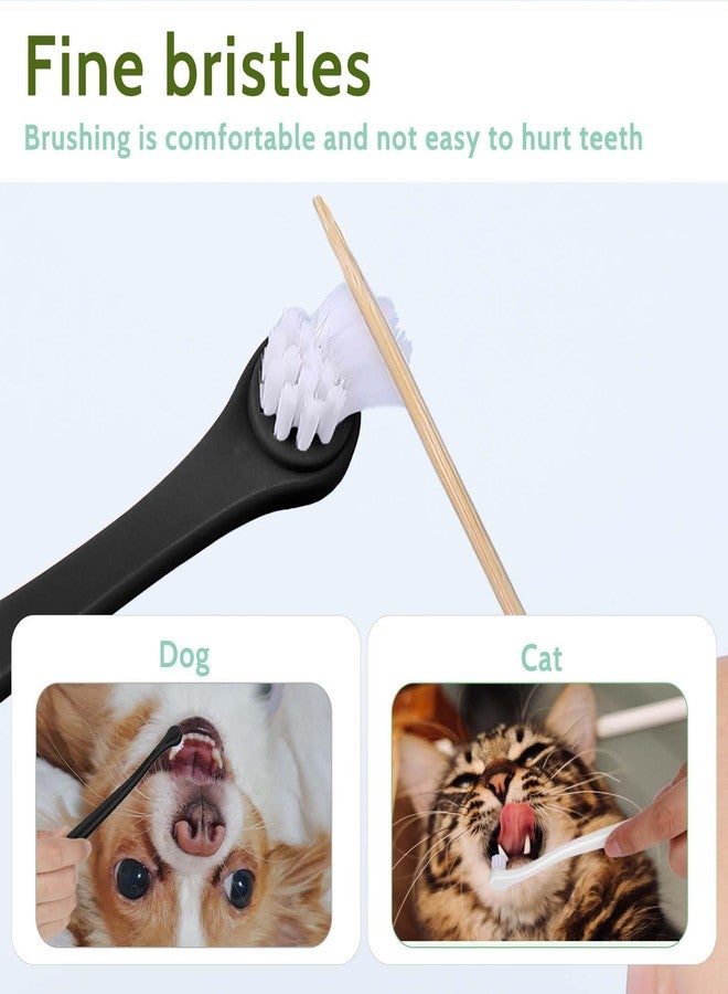 salbsever 6Pcs Small Dog & Cat Toothbrush Kit - Soft Mini Brushes, Travel Portable, Deep Clean for Puppy, Kitten & Small Dog - Image 5