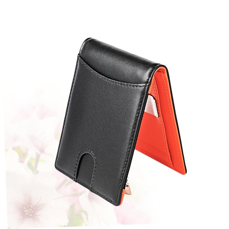 Genuine Leather Mens Wallet Billfold With Card Holder Black Gift Box - Image 3