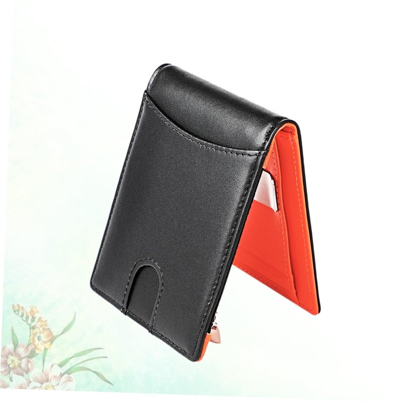 Genuine Leather Mens Wallet Billfold With Card Holder Black Gift Box - Image 4