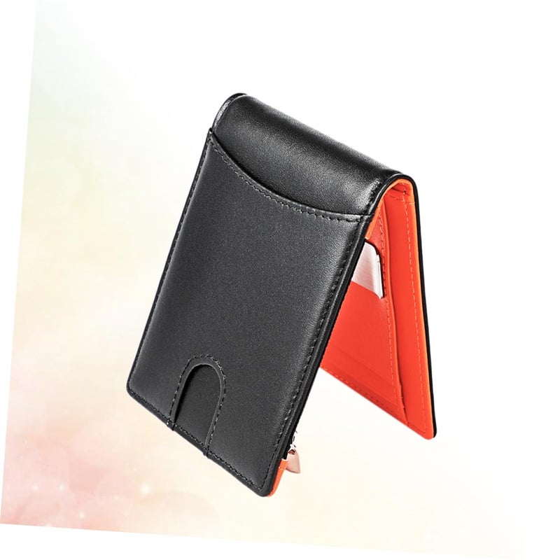 Genuine Leather Mens Wallet Billfold With Card Holder Black Gift Box - Image 5