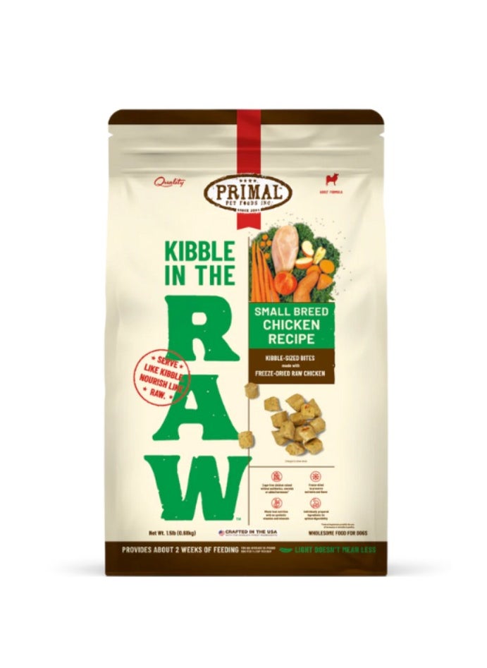 Primal Pet Foods Breed Canine Chicken Kibble In The Raw Complete And Balanced Diet For Dogs 710g 