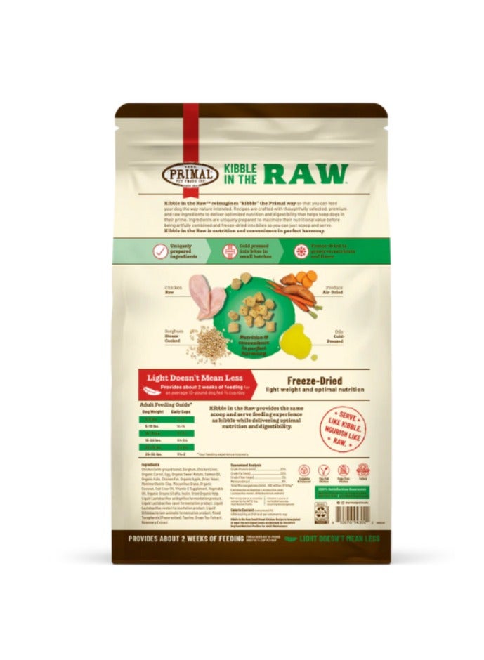 Primal Pet Foods Breed Canine Chicken Kibble In The Raw Complete And Balanced Diet For Dogs 710g - Image 2