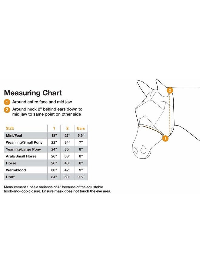 Cashel Crusader Fly Mask with Ears - Size: Horse - Image 3