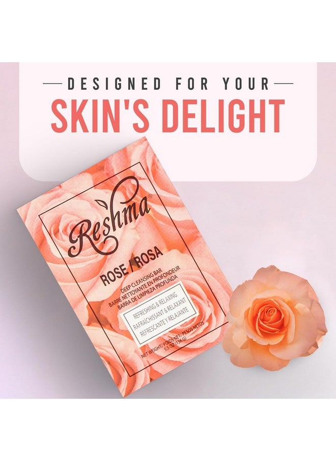 Reshma Beauty Reshma Beauty Rose Soap | Infused with Rose Oil | Soothing Face & Body Soap Bar |Suitable for All Skin Types|Deep Hydration and Rejuvenation - Cruelty Free | For Daily Use (Pack Of 1)  - Image 3