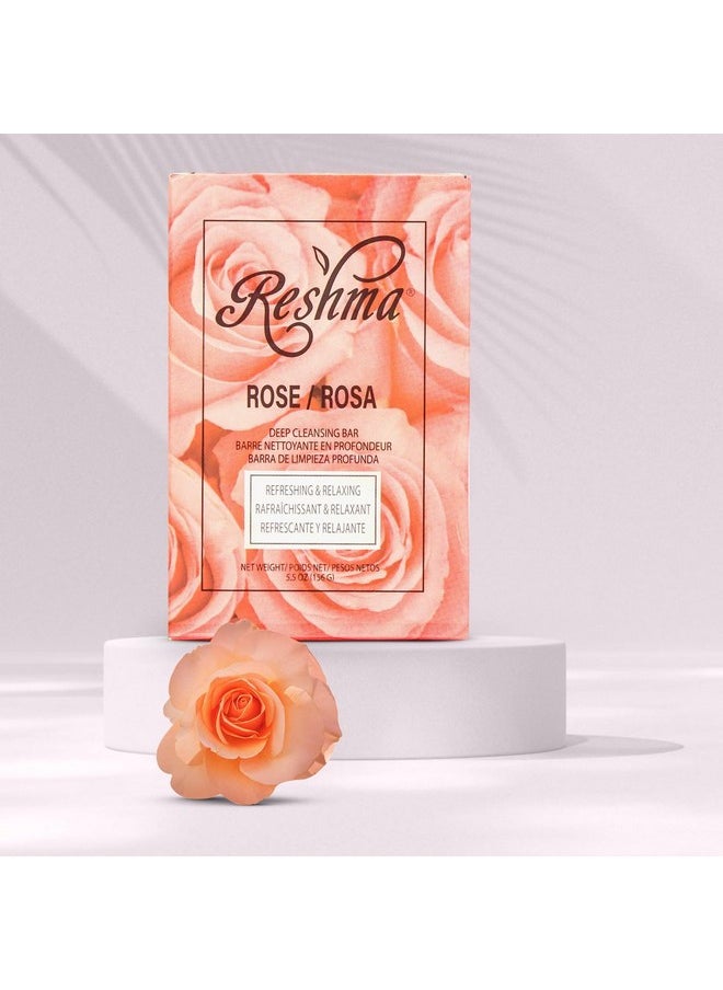 Reshma Beauty Reshma Beauty Rose Soap | Infused with Rose Oil | Soothing Face & Body Soap Bar |Suitable for All Skin Types|Deep Hydration and Rejuvenation - Cruelty Free | For Daily Use (Pack Of 1)  - Image 4