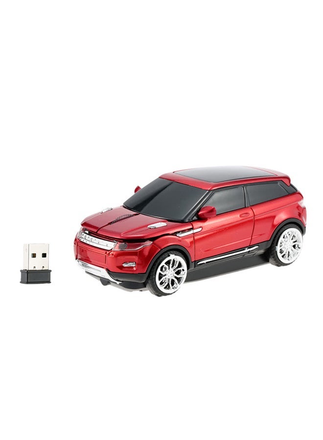 NIBEMINENT Wireless Racing Car Shaped Optical USB Mouse Red/Black  - Image 1