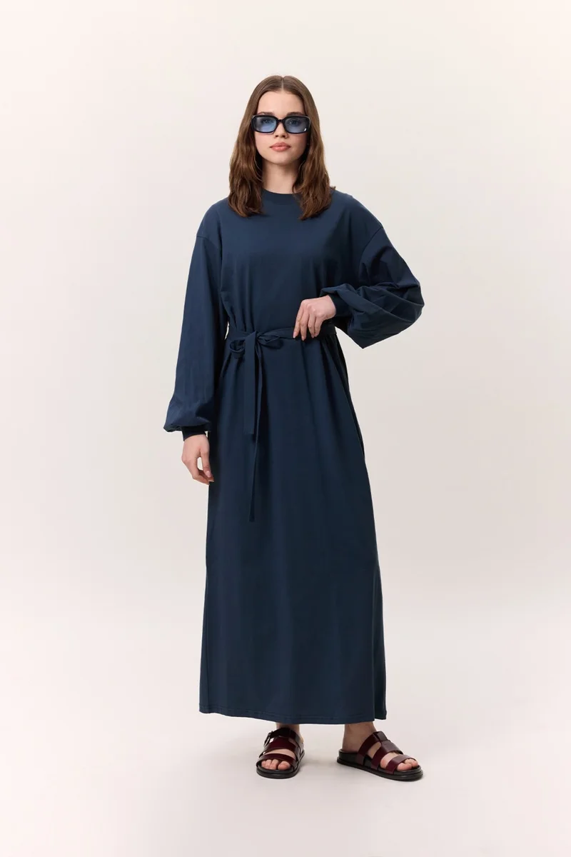 مانوكا Belted Cotton Dress