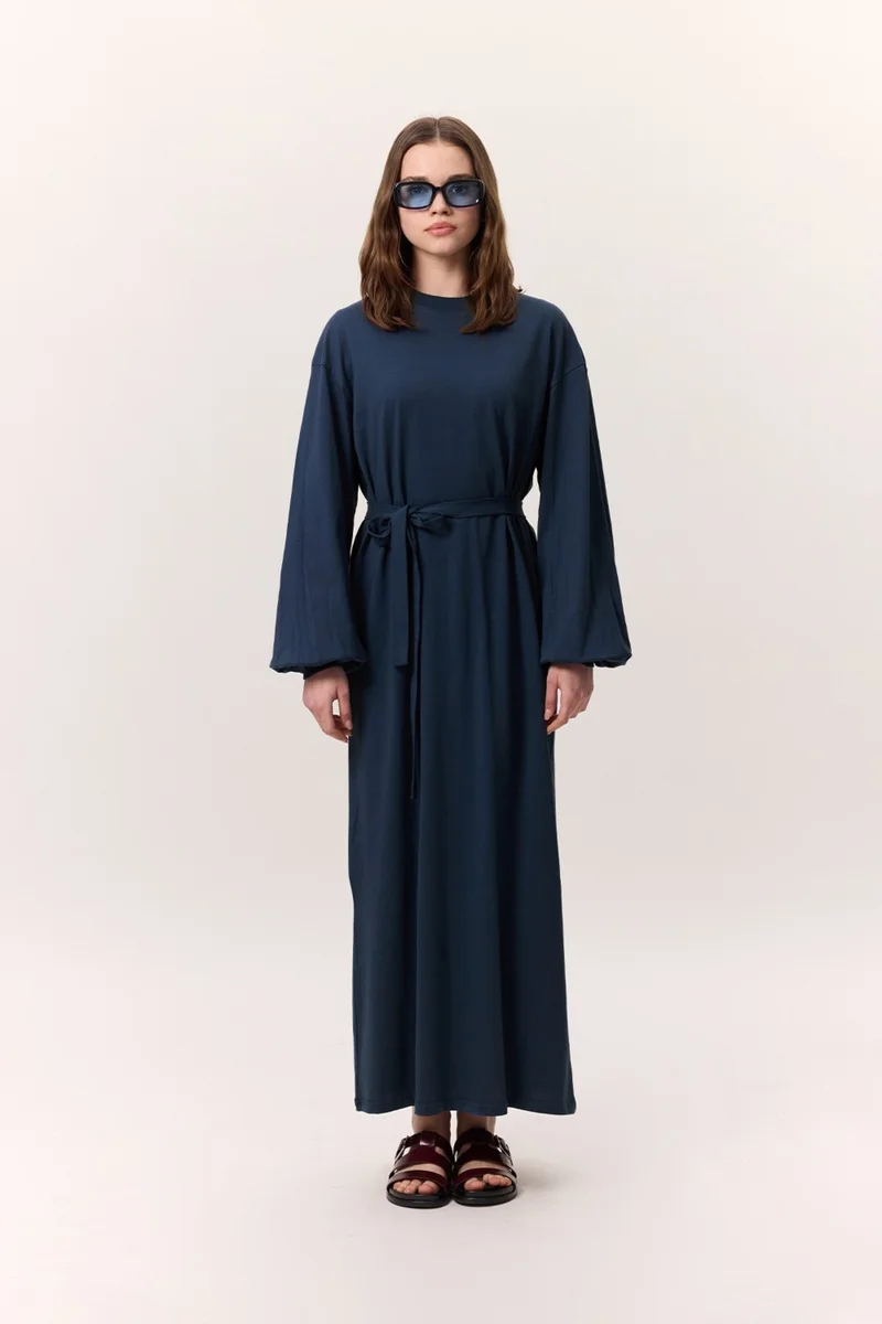 مانوكا Belted Cotton Dress