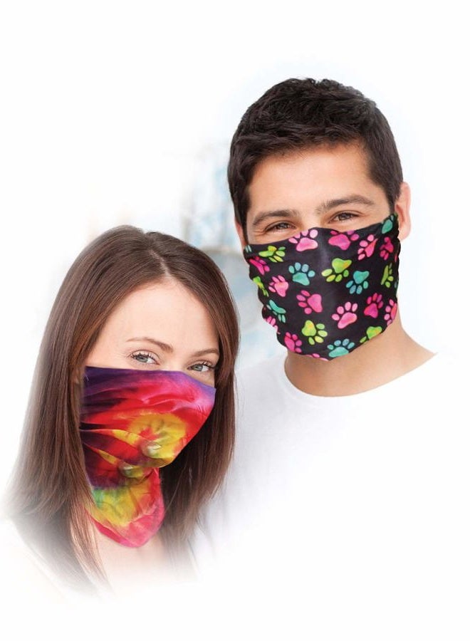 Spoontiques Hair and Face Wraps - Multifunctional Bandanna - Headband - Scarf - Neck Gaiter- Balaclava - Marauder's Map - Image 2